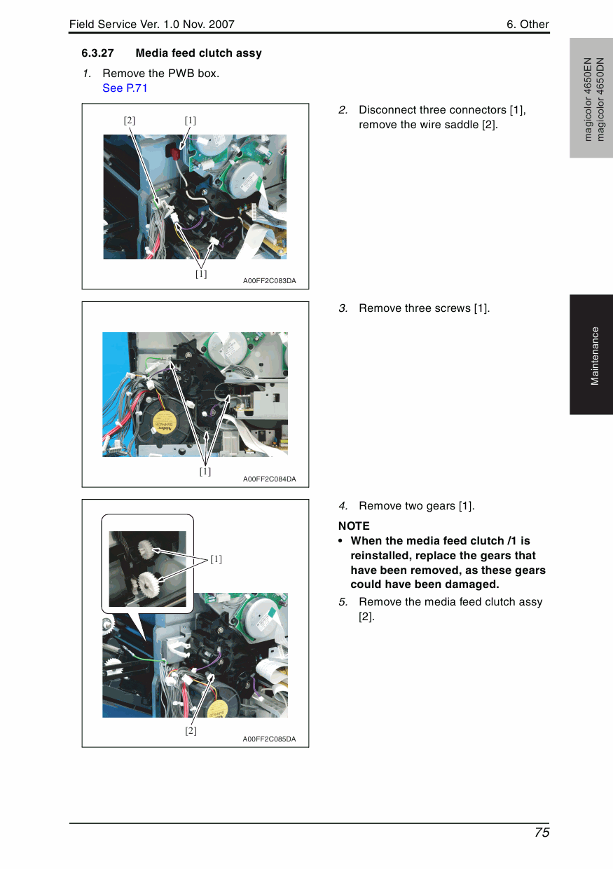 Konica-Minolta magicolor 4650DN 4650EN FIELD-SERVICE Service Manual